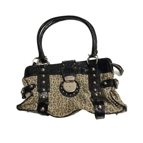 guess logo handbags|guess leather studded handbags.